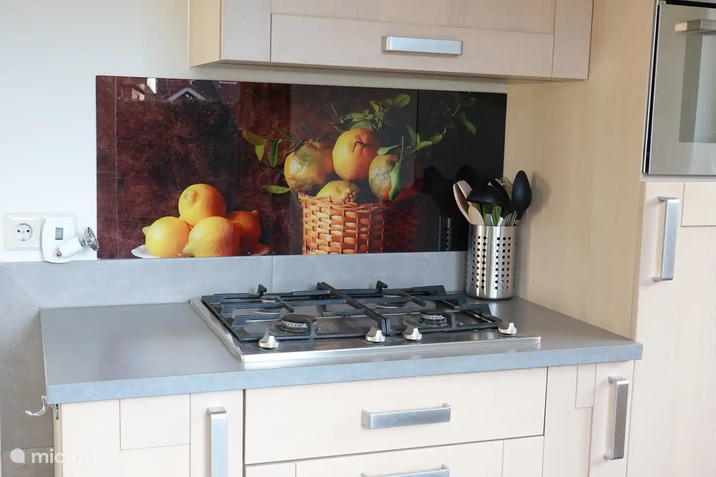 Une cuisinière à gaz pour cuisiner soi-même.