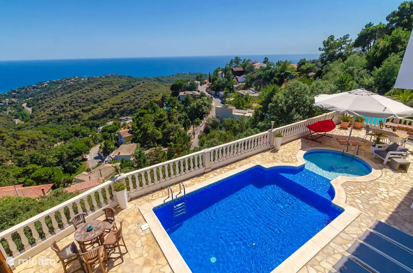 villa, Lloret de Mar, Costa Brava, Spanien - Villa Blue Bay (10 Pers.), Meerblick