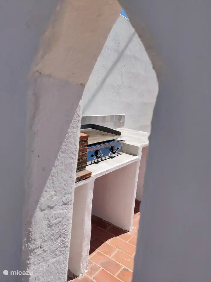 Auf der Dachterrasse können Sie in den Sommermonaten auf dem Grill oder auf der Gasplancha grillen.