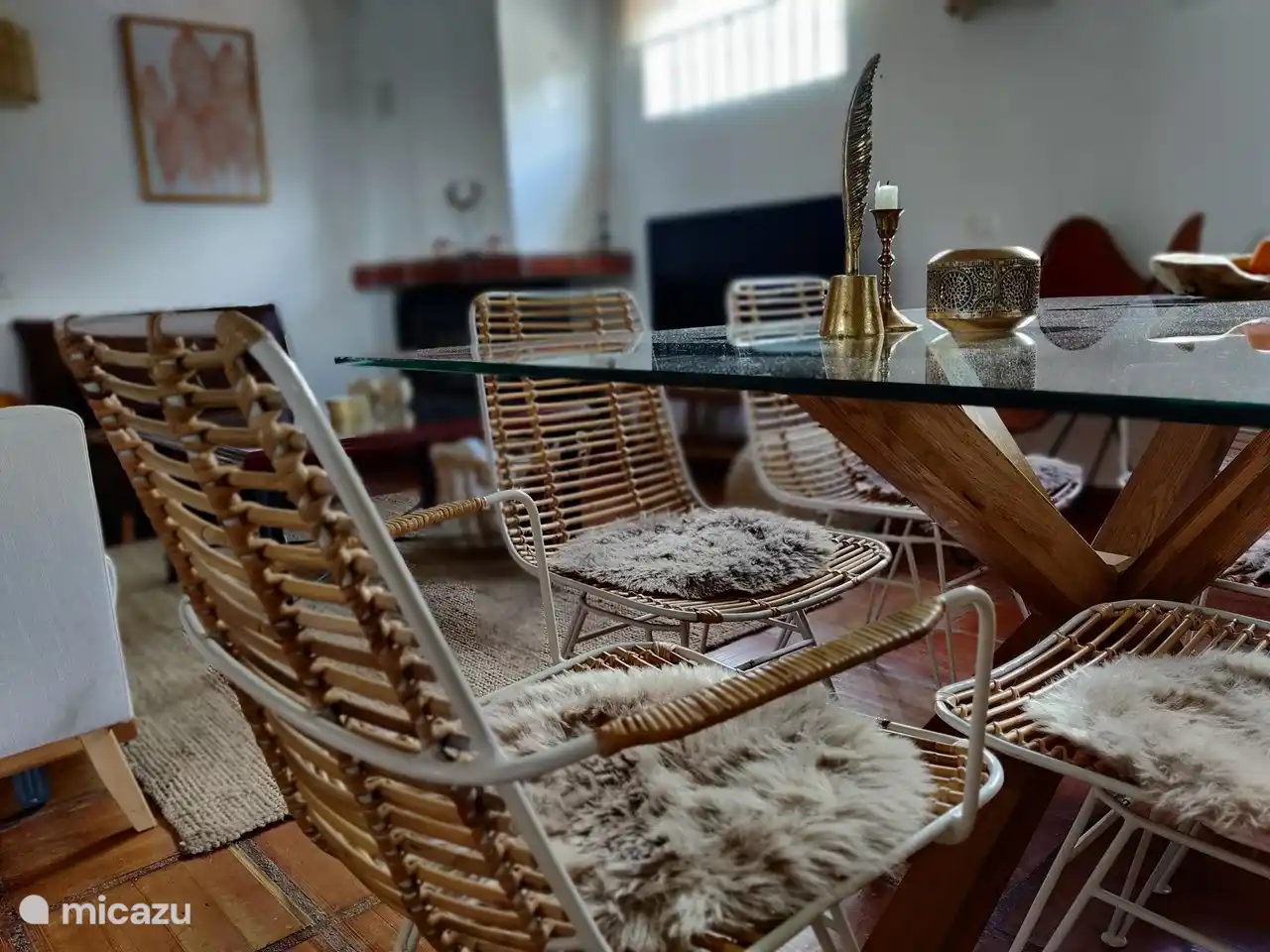 Das moderne Wohnzimmer im Boho-Stil