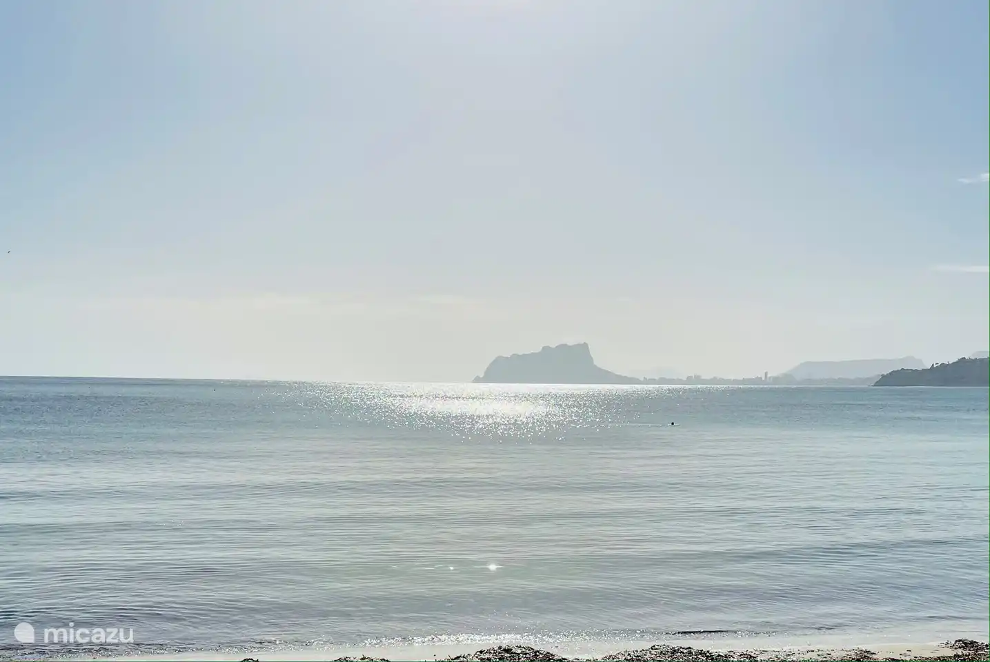 Vista del peñón de Calpe desde el Portet