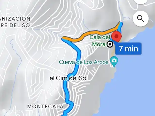 casa natalia en España, Costa Blanca, Benitachell - apartamento Desde el apartamento hay solo 7 minutos en coche hasta la playa de guijarros de Cala Moraig.