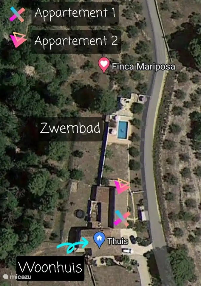 Seien Sie willkommen auf der Finca Mariposa oder dem Landhaus Schmetterling. Finca Mariposa 2 = Wohnung 2.