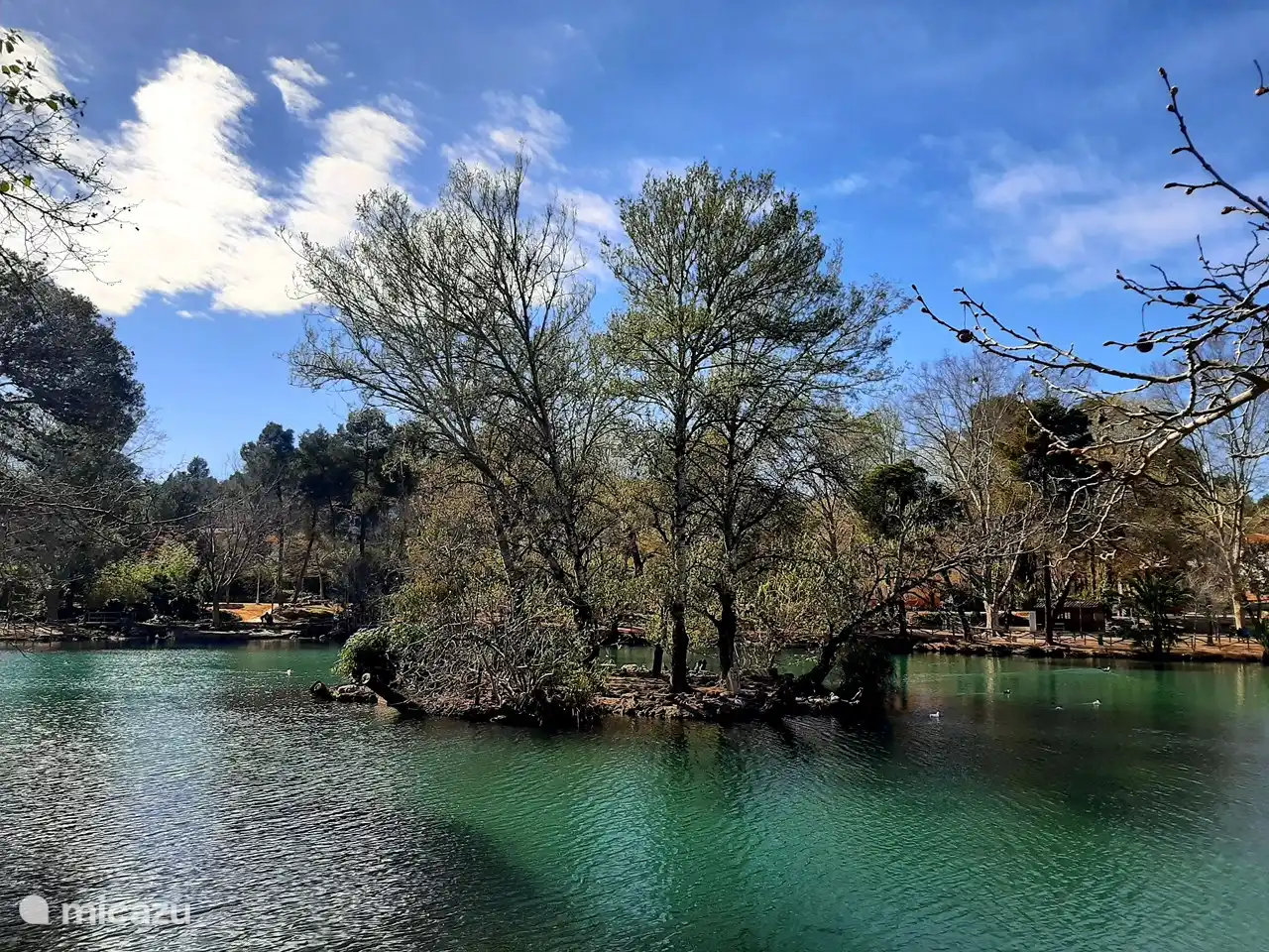 Naturgebiet mit Lagune.