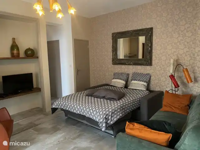 gîte / cottage huren in Frankrijk, Aude, Ginestas – Maison du Midi, appartement Inesta 2 persoons Slaapbank appartement Inesta