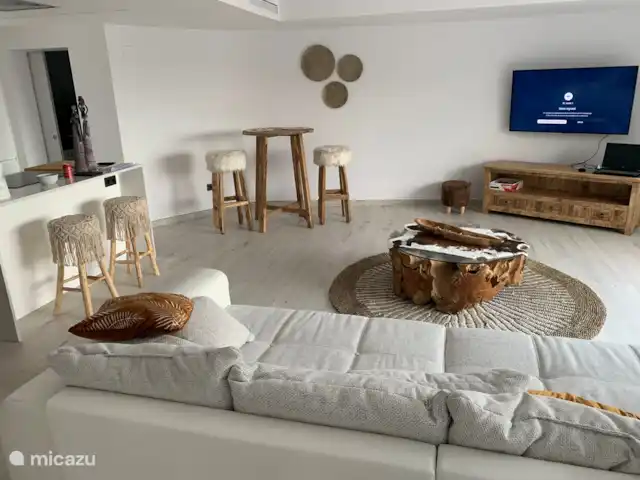 Location de Vacances Espagne, Costa Blanca, Moraira, villa - Casa Pescador - Benissa/Moraira Salon/séjour avec TV satellite avec chaînes NL et BE