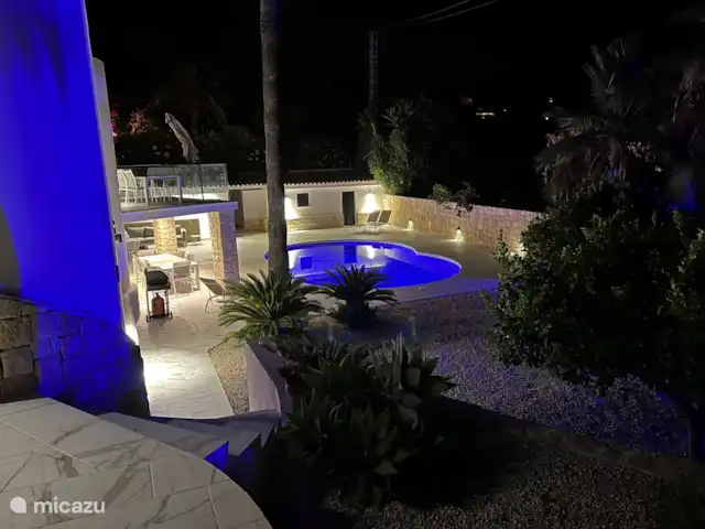 Location de Vacances Espagne, Costa Blanca, Moraira, villa - Casa Pescador - Benissa/Moraira Vue de nuit