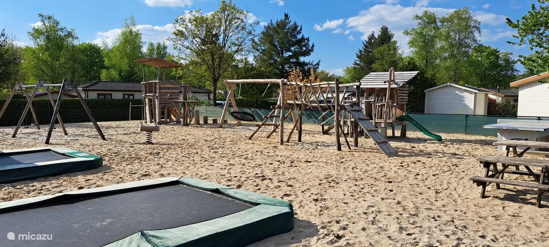 Playground at Kerkendel Estate with various fun equipment to discover!