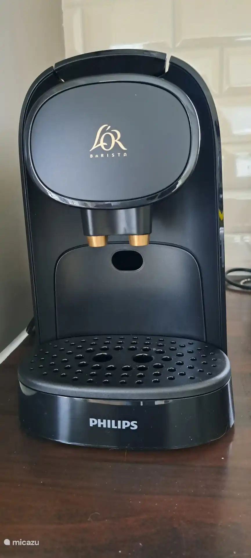 Philips L'or barrista apparaat. Eventueel ook een Philips filteraparaat aanwezig