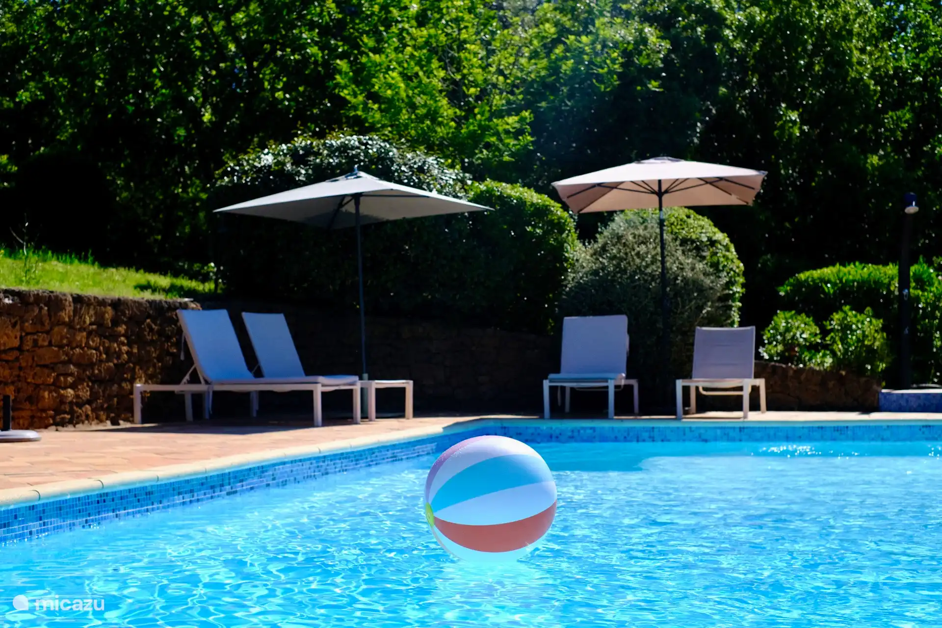 Es gibt Sonnen- und Schattenplätze