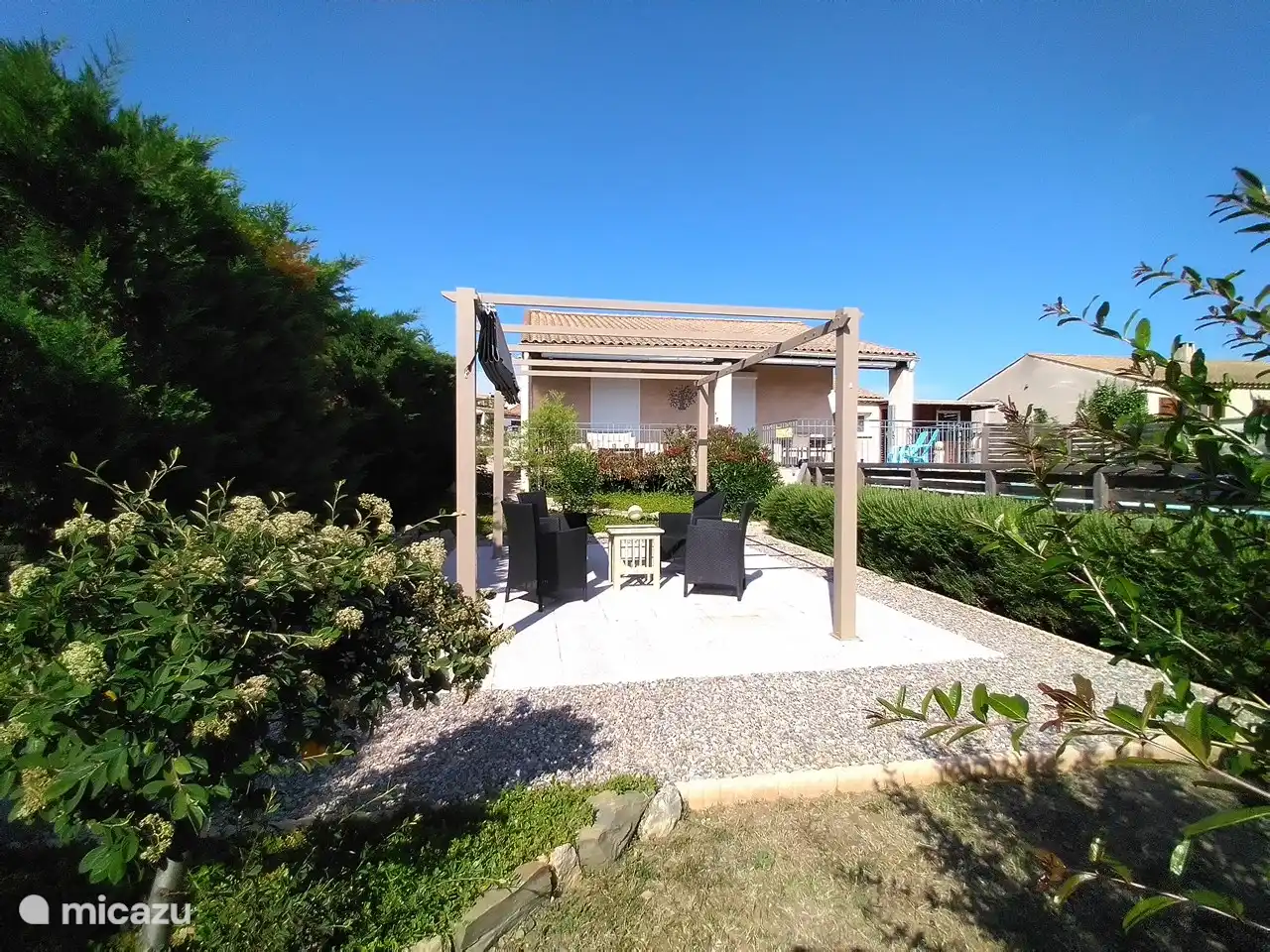 Pergola in the garden