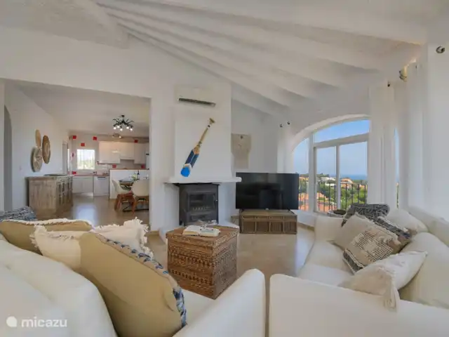 Villa La PERLA Calpe avec VUE MER | Espagne, Costa Blanca, Calpe - villa salon dernier étage