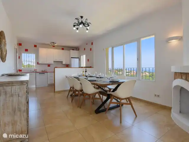 Villa La PERLA Calpe avec VUE MER | Espagne, Costa Blanca, Calpe - villa salle à manger au dernier étage