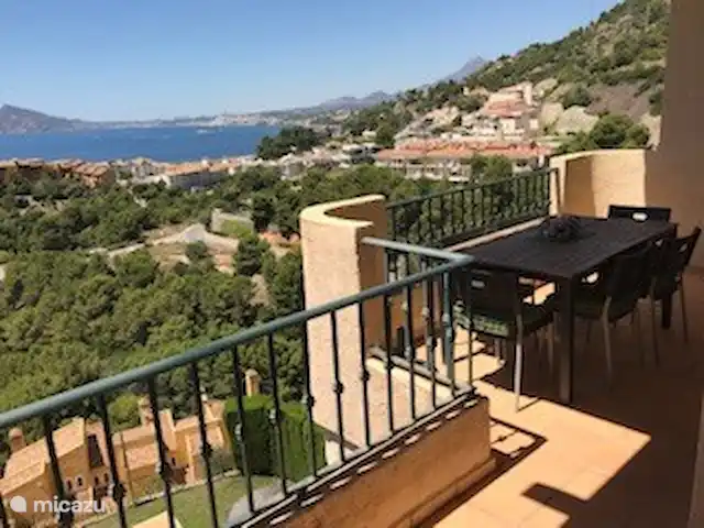Casa Panoramica huren in Spanje, Costa Blanca, Calpe - geschakelde woning Terras aan woonkamer