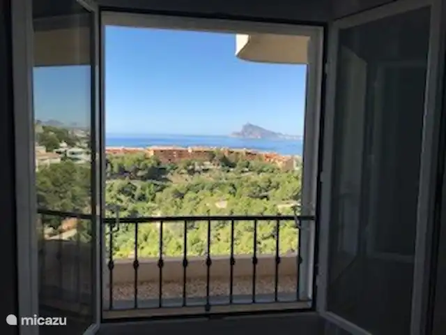 Casa Panoramica huren in Spanje, Costa Blanca, Calpe - geschakelde woning Uitzicht vanop de slaapkamer op de onderste verdieping