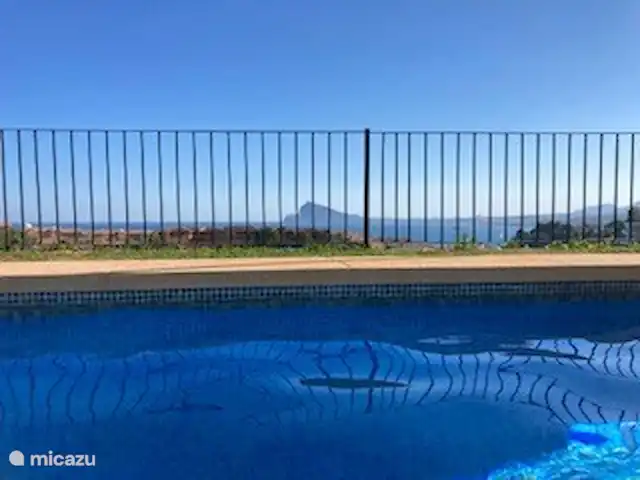 Casa Panoramica huren in Spanje, Costa Blanca, Calpe - geschakelde woning zicht vanuit het zwembad