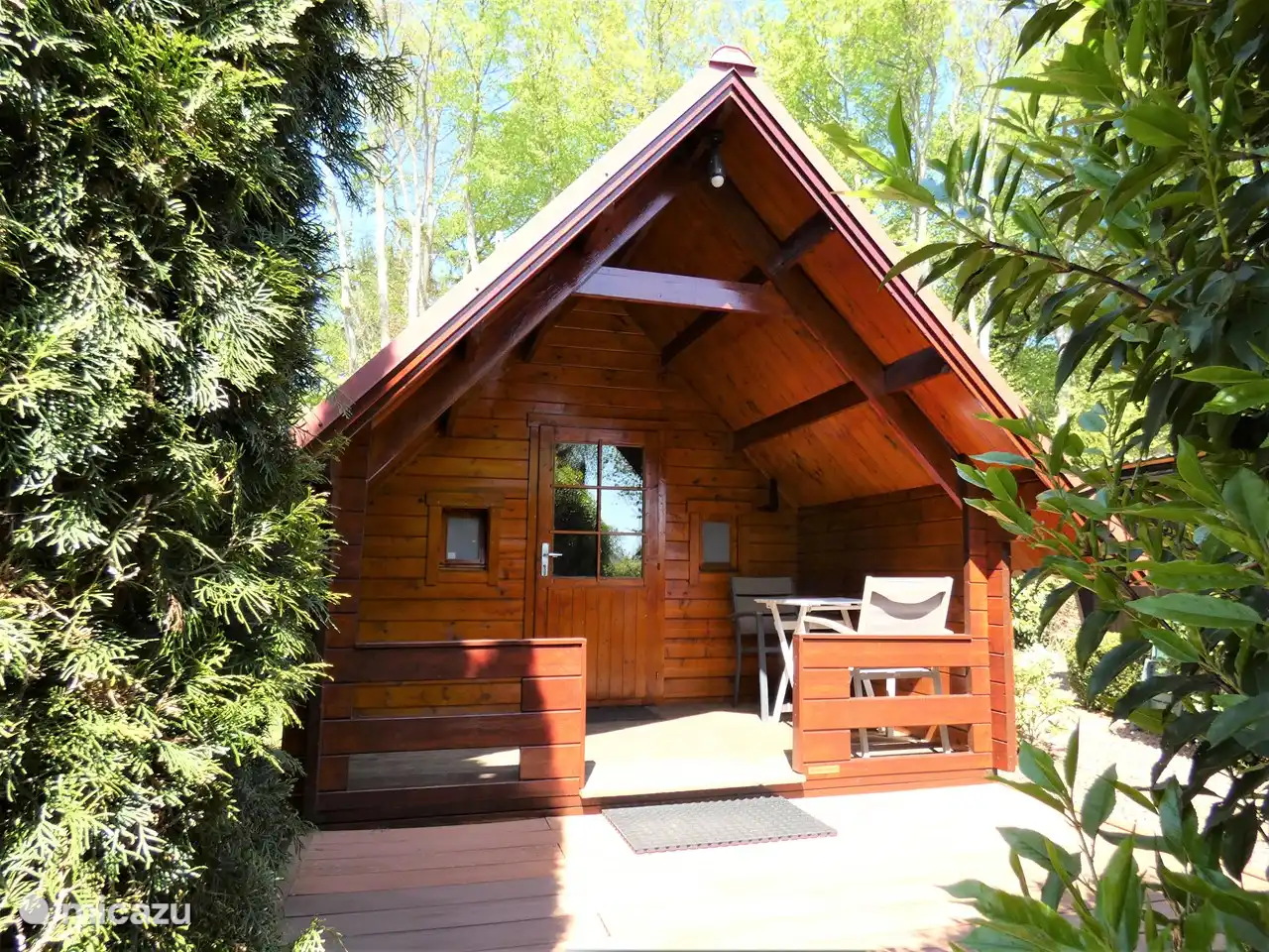 Ruhe & Raum, Niederlande, Groningen, Marum, blockhütte / lodge Waldhaus Nr1