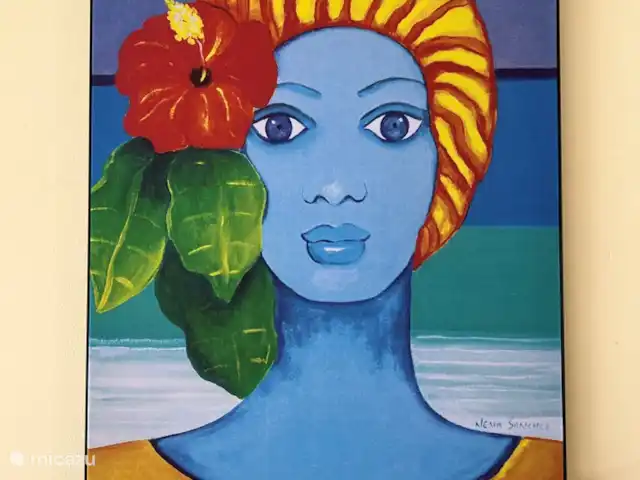 Villa Palapa View en Curazao, Bandabou (oeste), Coral Estate, Rif St.Marie - villa Nena Sánchez arte