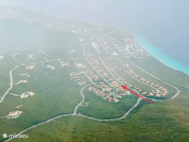 Villa Palapa View en Curazao, Bandabou (oeste), Coral Estate, Rif St.Marie - villa Coral Estate desde el aire
