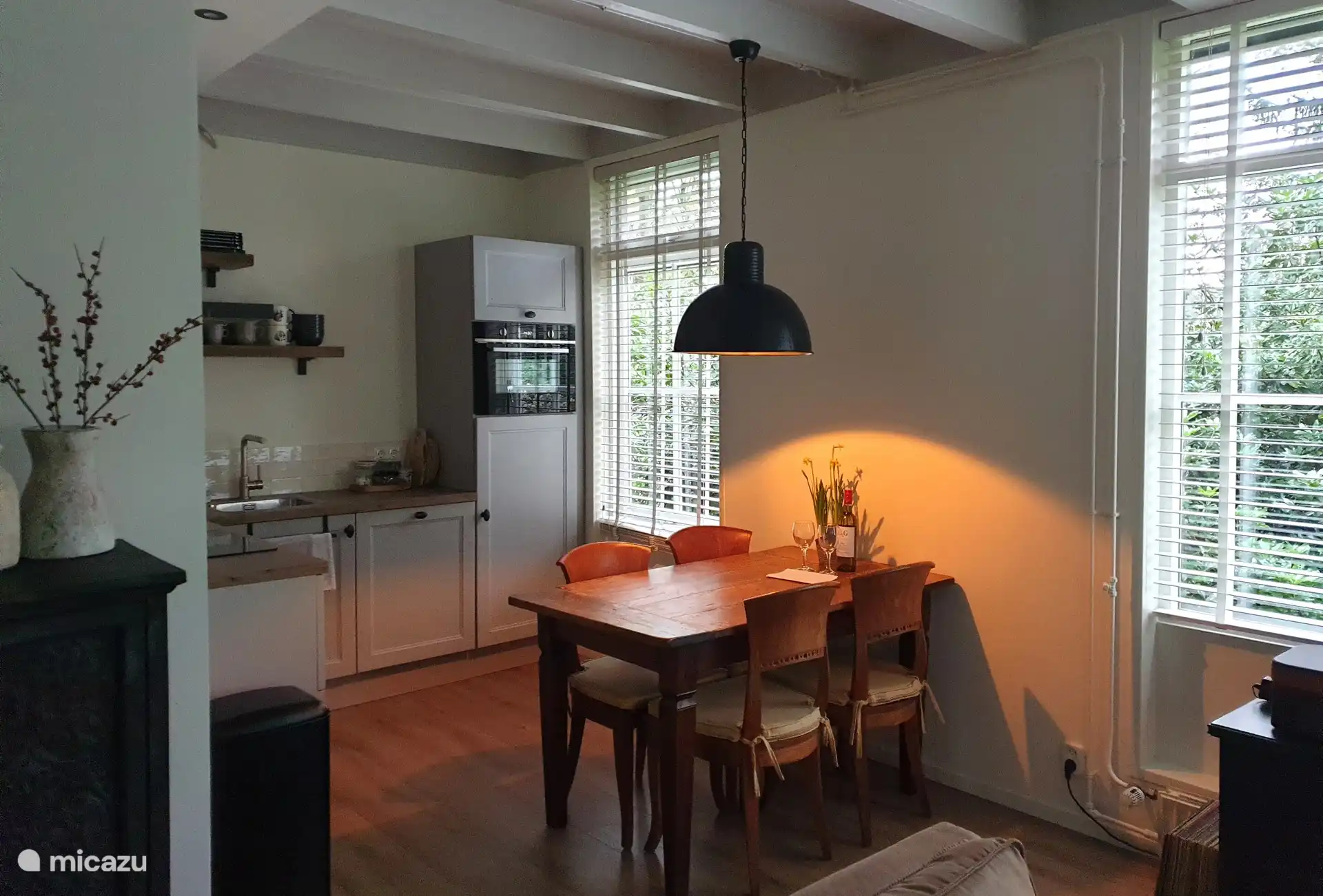 Dining table in the kitchen