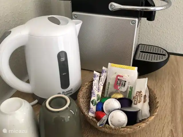 Location de Vacances Espagne, Costa Blanca, Gaianes, chambres d'hôtes -  Spa de Regina Café et thé dans la chambre.