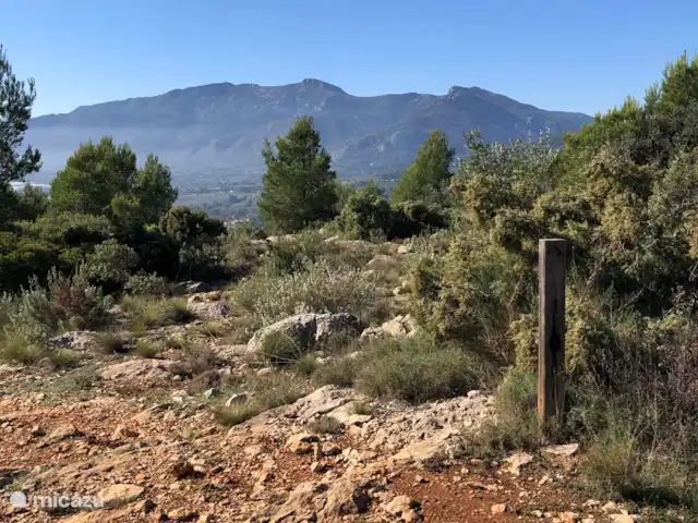 Location de Vacances Espagne, Costa Blanca, Gaianes, chambres d'hôtes -  Spa de Regina vue pendant que vous montez la montagne