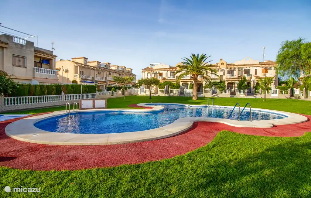 The swimming pool is the biggest eye-catcher of our urbanization together with the trees and the beautiful playground.