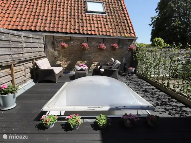 Centre des monuments nationaux Harlingen | Pays-Bas, Frise, Harlingen - maison de ville terrasse sur le toit