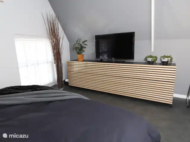 Centre des monuments nationaux Harlingen | Pays-Bas, Frise, Harlingen - maison de ville TV dans la chambre et nombreux rangements dans le placard en dessous