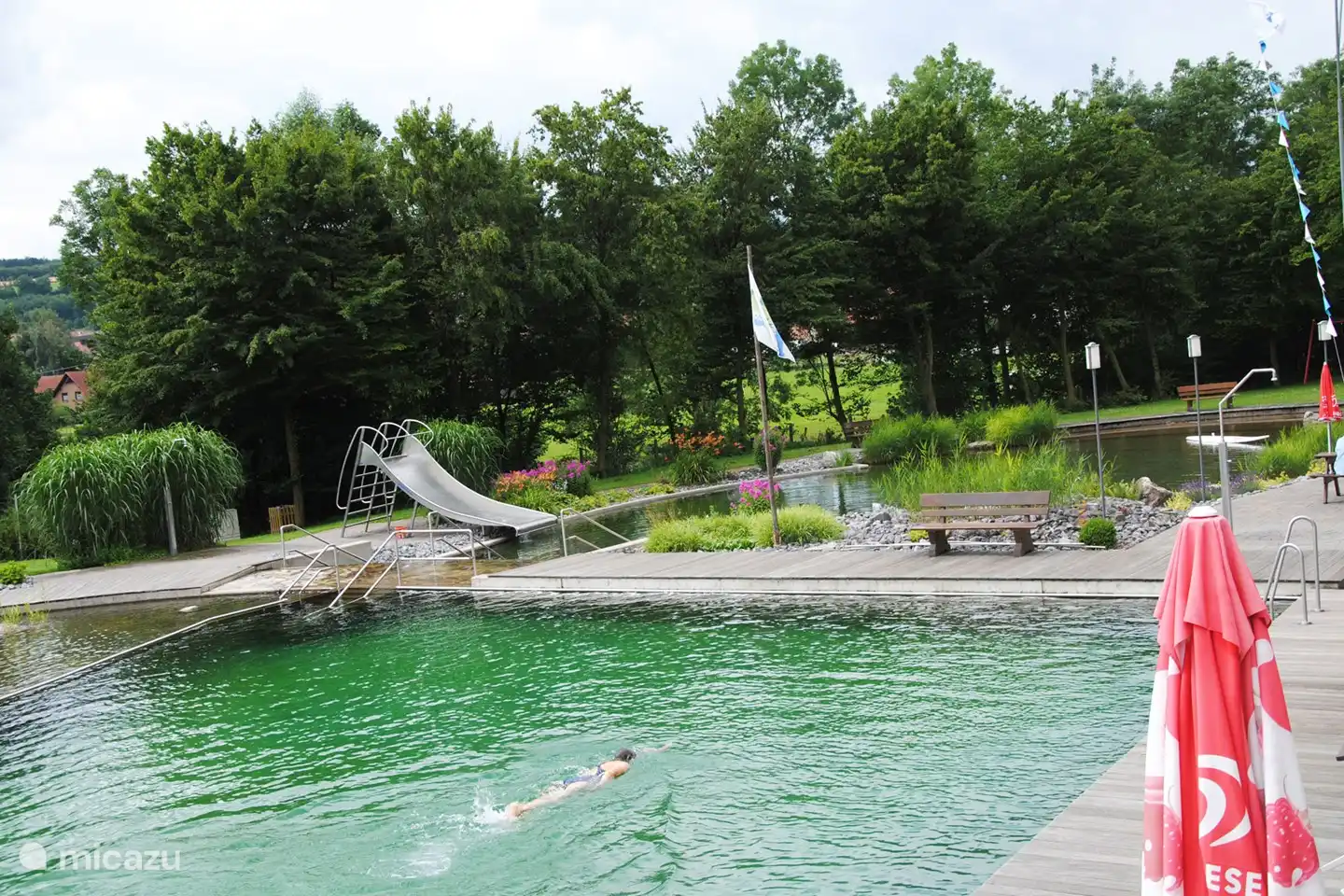Naturbad 2 km entfernt mit Wasser aus dem Altenaubach
