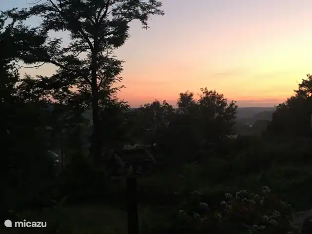 Huisje Mees huren in Duitsland, Sauerland, Husen - Lichtenau - bungalow Zonsondergang vanaf terras