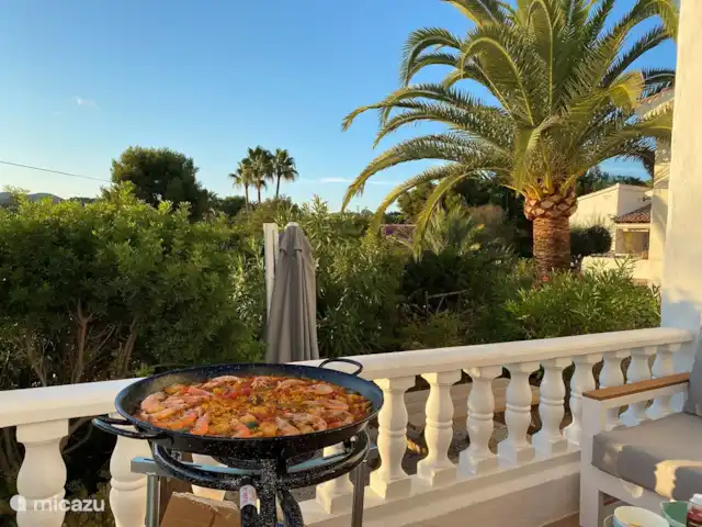 villa estrella de mar en España, Costa Blanca, Moraira - villa Paella casera. ¡Delicioso!