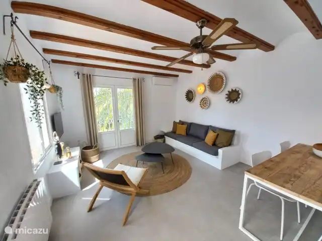 villa estrella de mar en España, Costa Blanca, Moraira - villa La hermosa sala de estar. Amplio, luminoso y amueblado de alta gama.