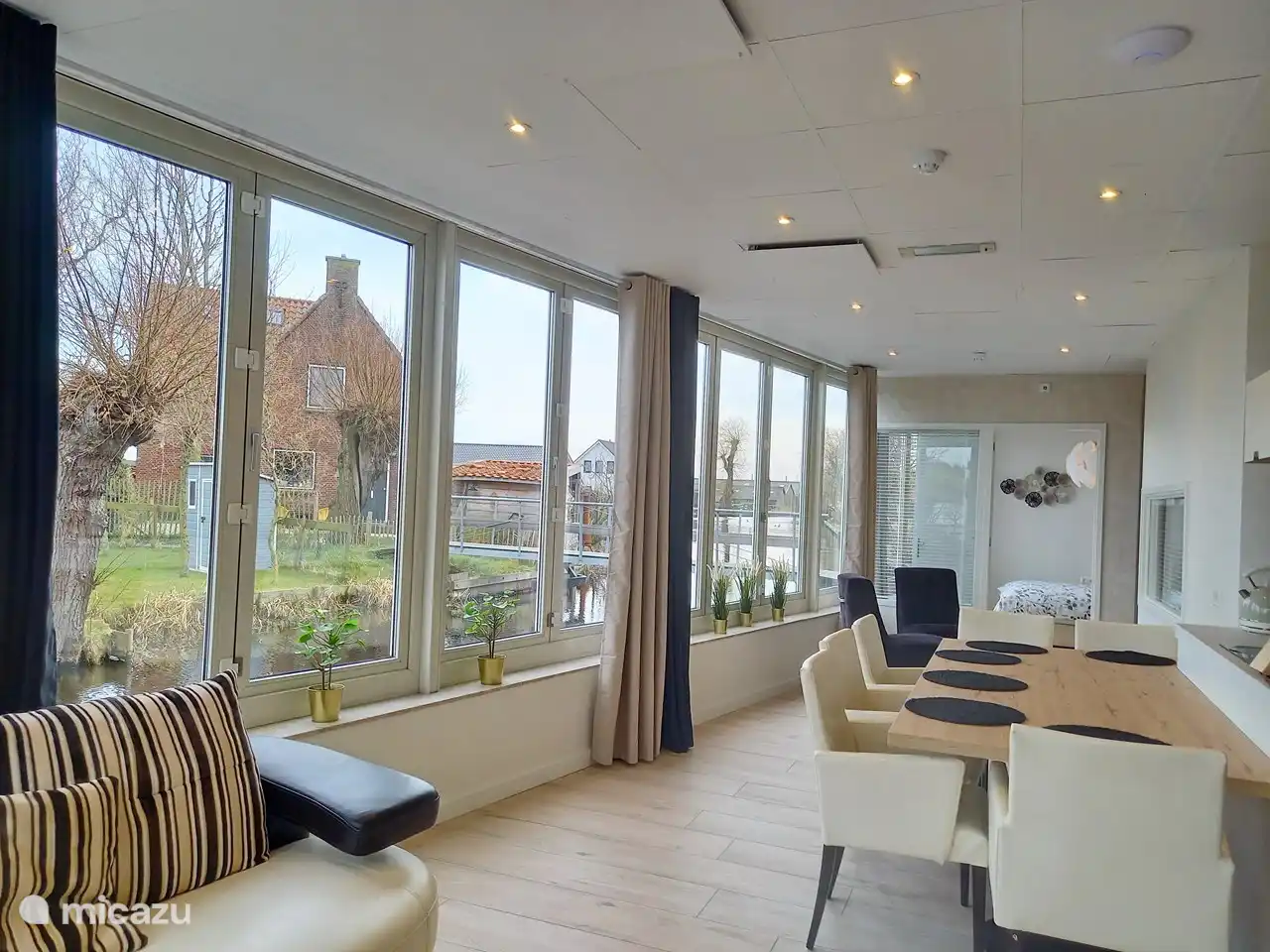 look out into the distance