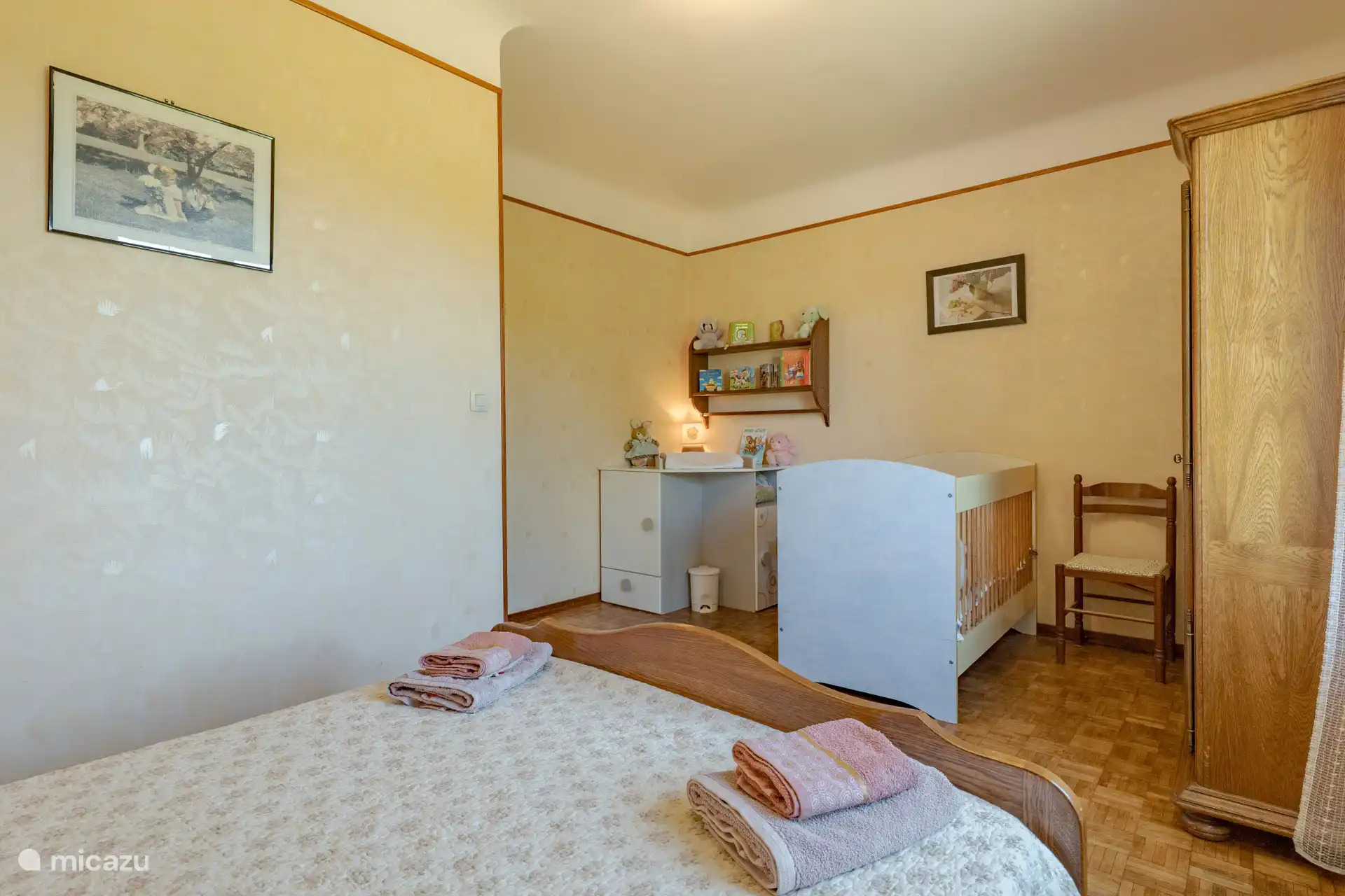 Bedroom with cot