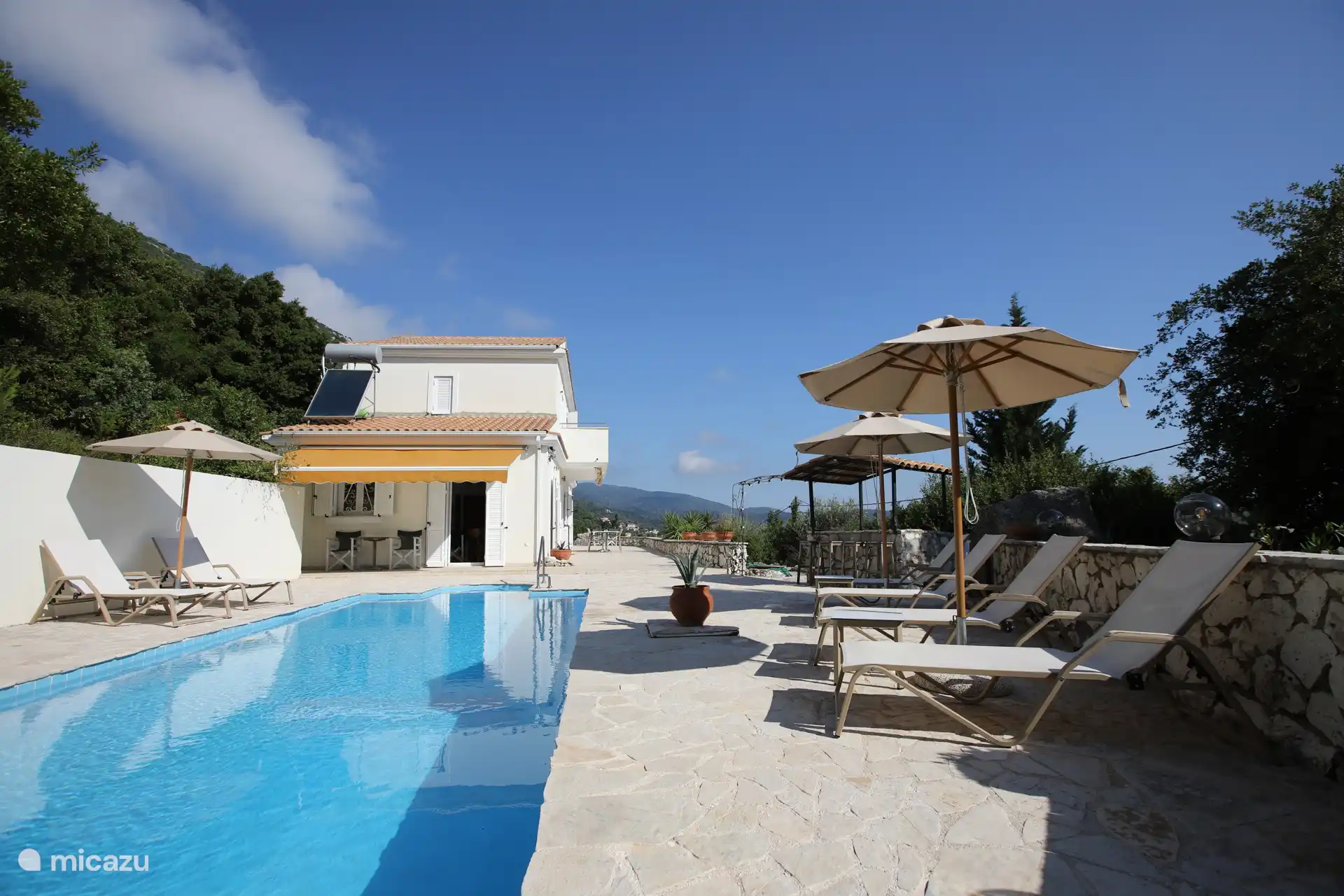 Villa mit Meerblick und Pool in Griechenland, Lefkada, Nikiana - Villa