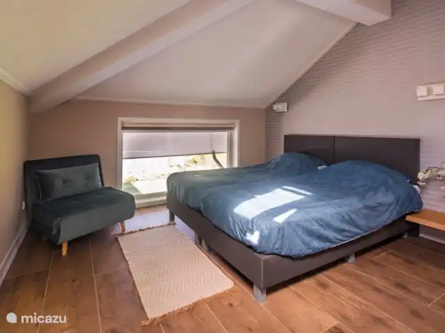 Villa sur l'eau Plas van Francke | Pays-Bas, Overijssel, Sibculo - maison de vacances Chambre double et fauteuil (jusqu’à environ 16 ans)
