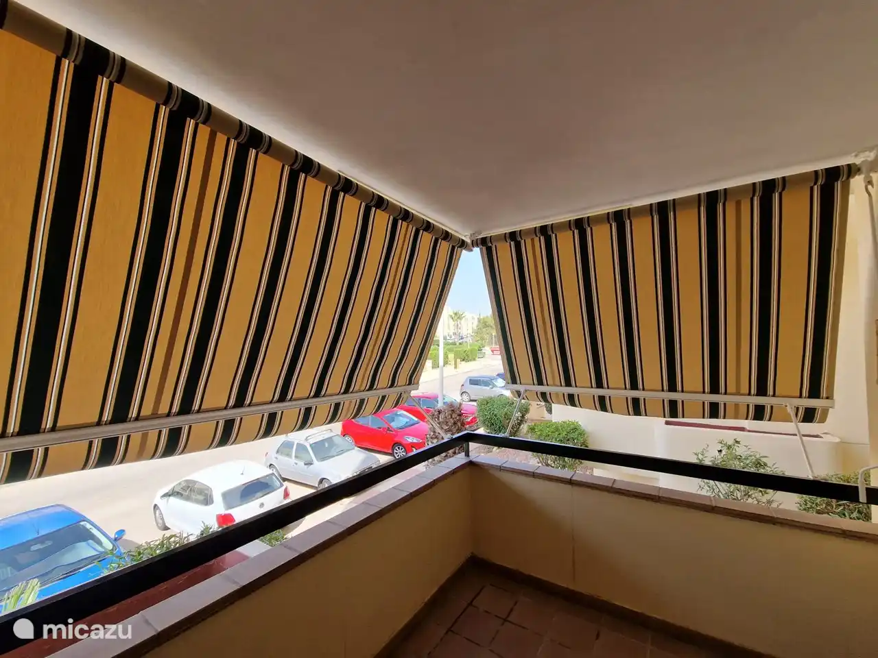 south-facing terrace with awning