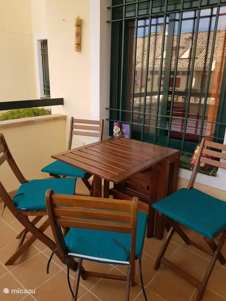 The south-facing terrace 