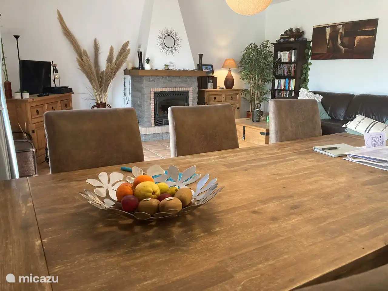 A small stereo tower with CD player (CD's available in abundance), if you are tired of streaming.