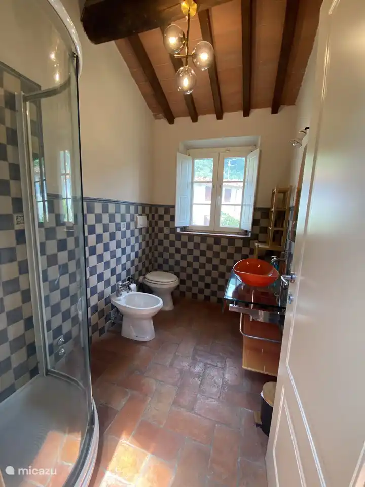 The bathroom on the first floor
