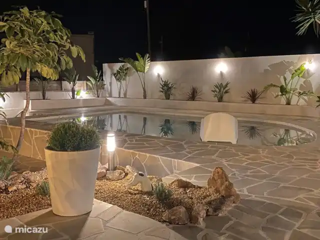 Casita Mimos Calpe - Costa Blanca huren in Spanje, Costa Blanca, Calpe - villa Gezellige sfeerverlichting rondom de ganse tuin.