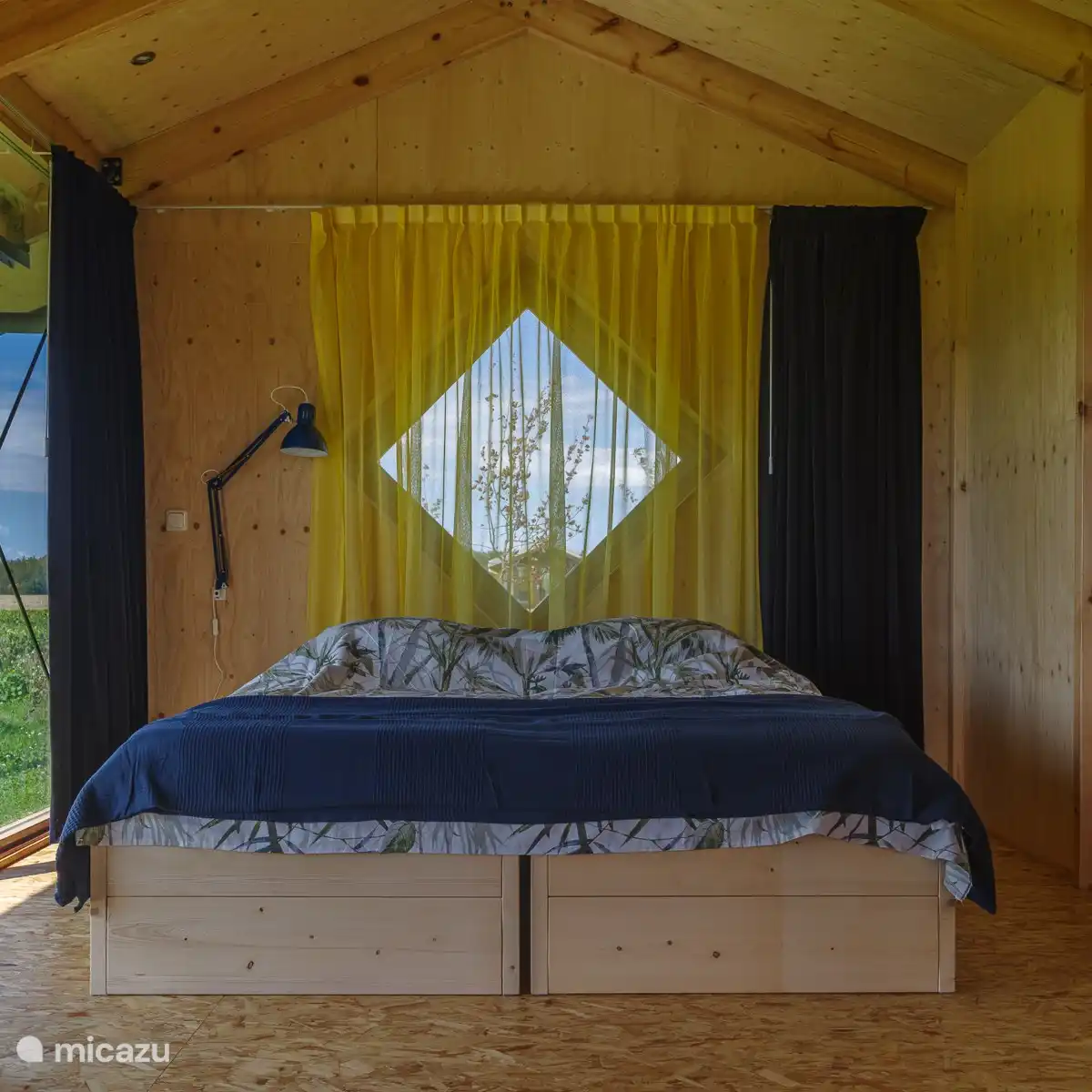 comfortable beds, made up as a double bed or 2 x 1 bed.