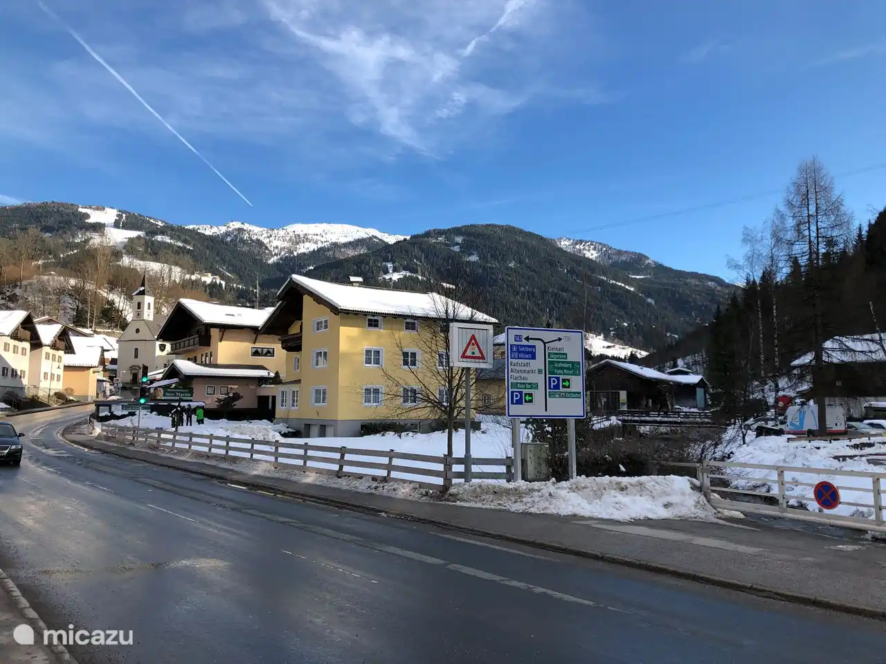 Vista del centro de Wagrain