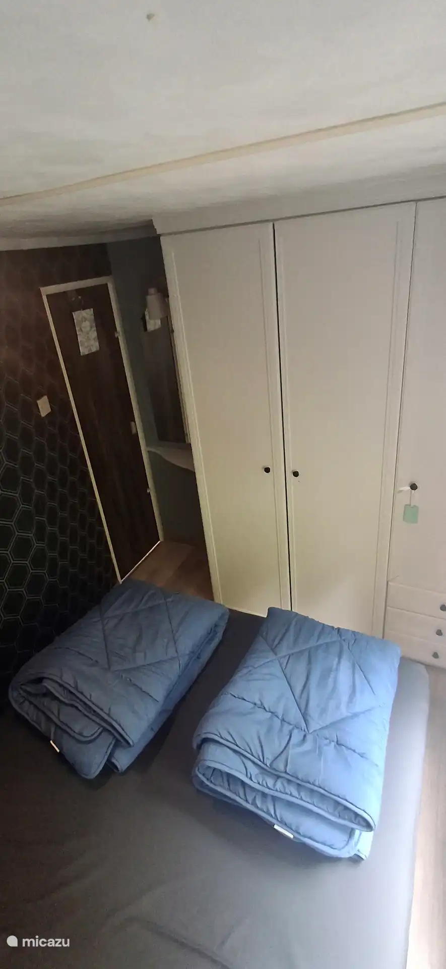 Bedroom with large wardrobe