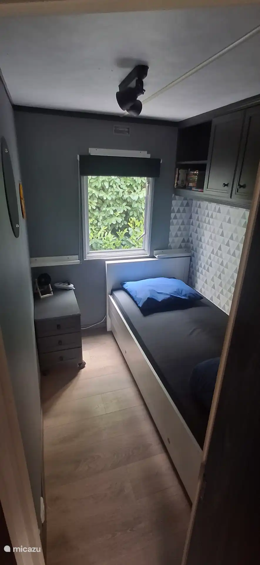 Bedroom with extra trundle bed