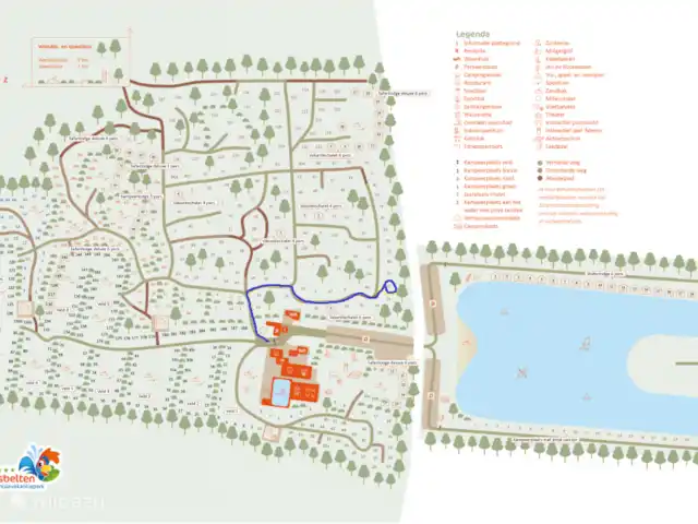 Buitenhuis le mobil-home n° 70 | Pays-Bas, Overijssel, Raalte - mobil-home Vous pouvez facilement marcher du centre du camping au calme et à la tranquillité du Buitenhuus