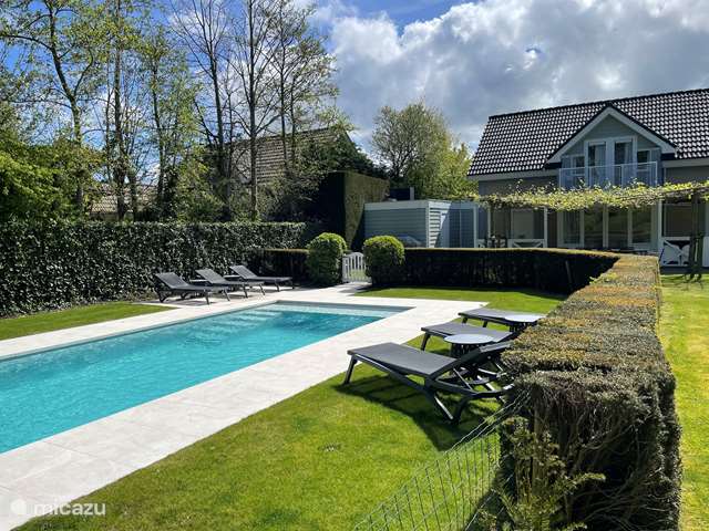 Vakantiehuis Nederland, Zeeland, Vrouwenpolder - villa Ruime Villa m.verwarmd prive zwembad
