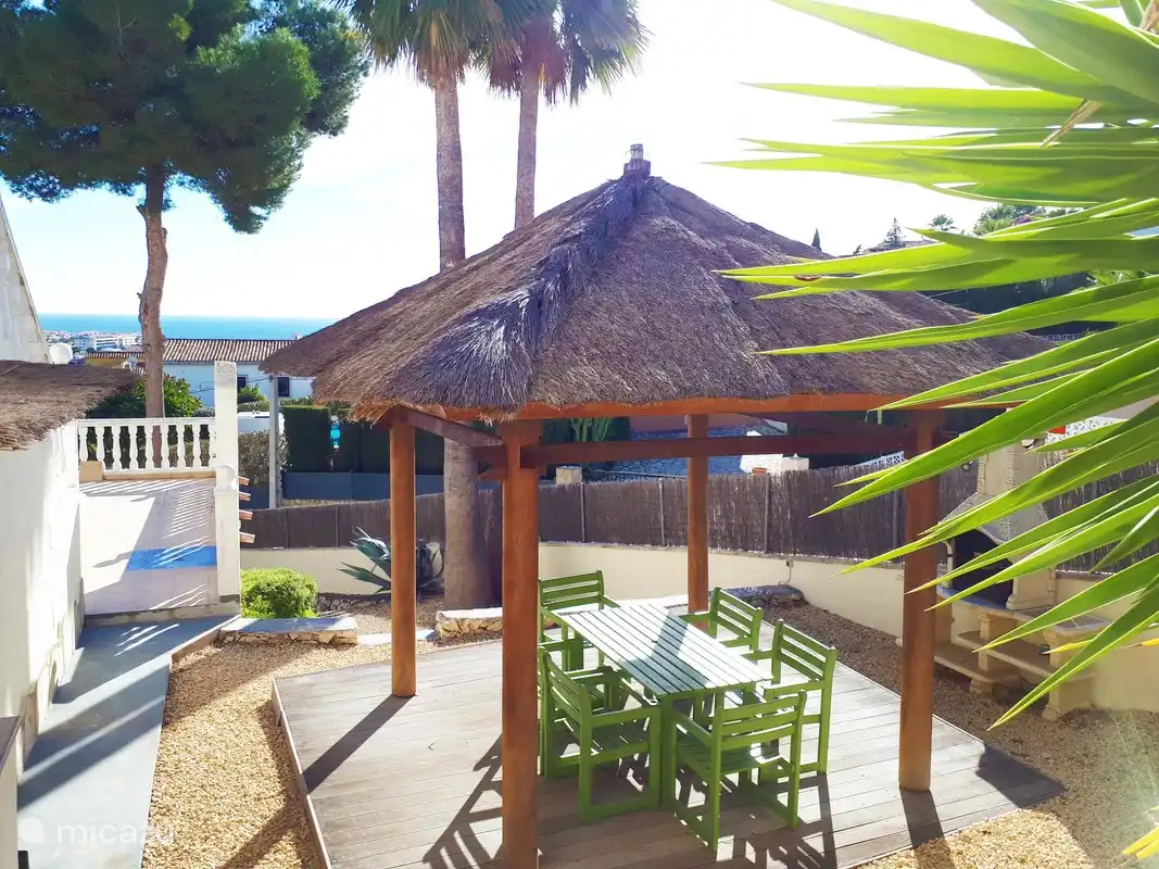 Meerblick während des Grillens