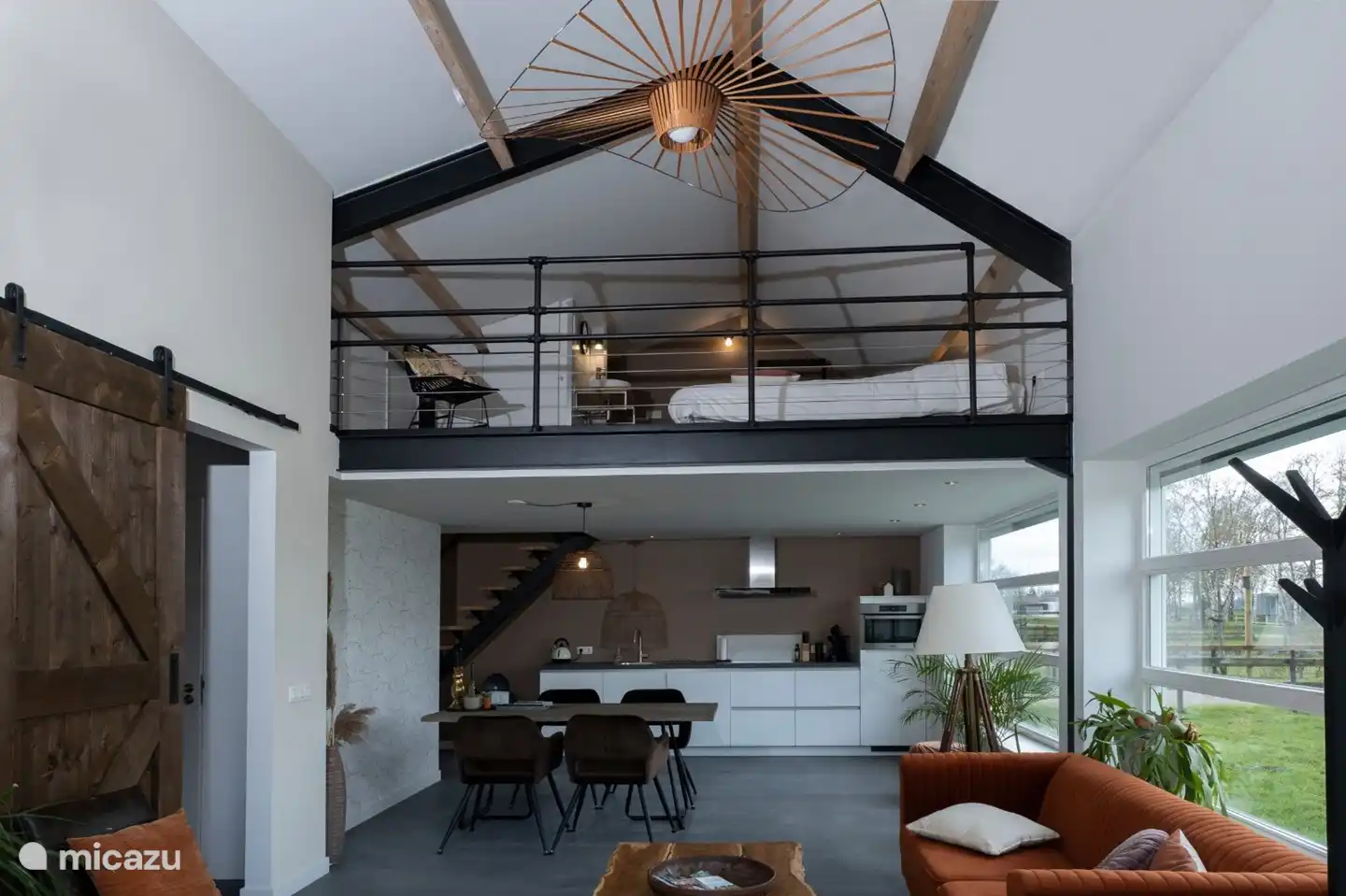 An impression of your holiday home De Legkip. With an open loft where there are 2 sleeping places.